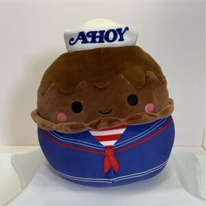 Squishmallows Ahoy Sailor Plush Brown Blue Washable